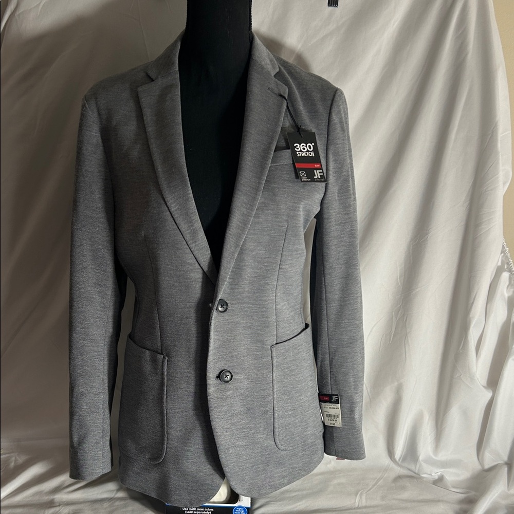 Men's slim small J. Ferrar charcoal Stretch Blazer - 360° Stretch